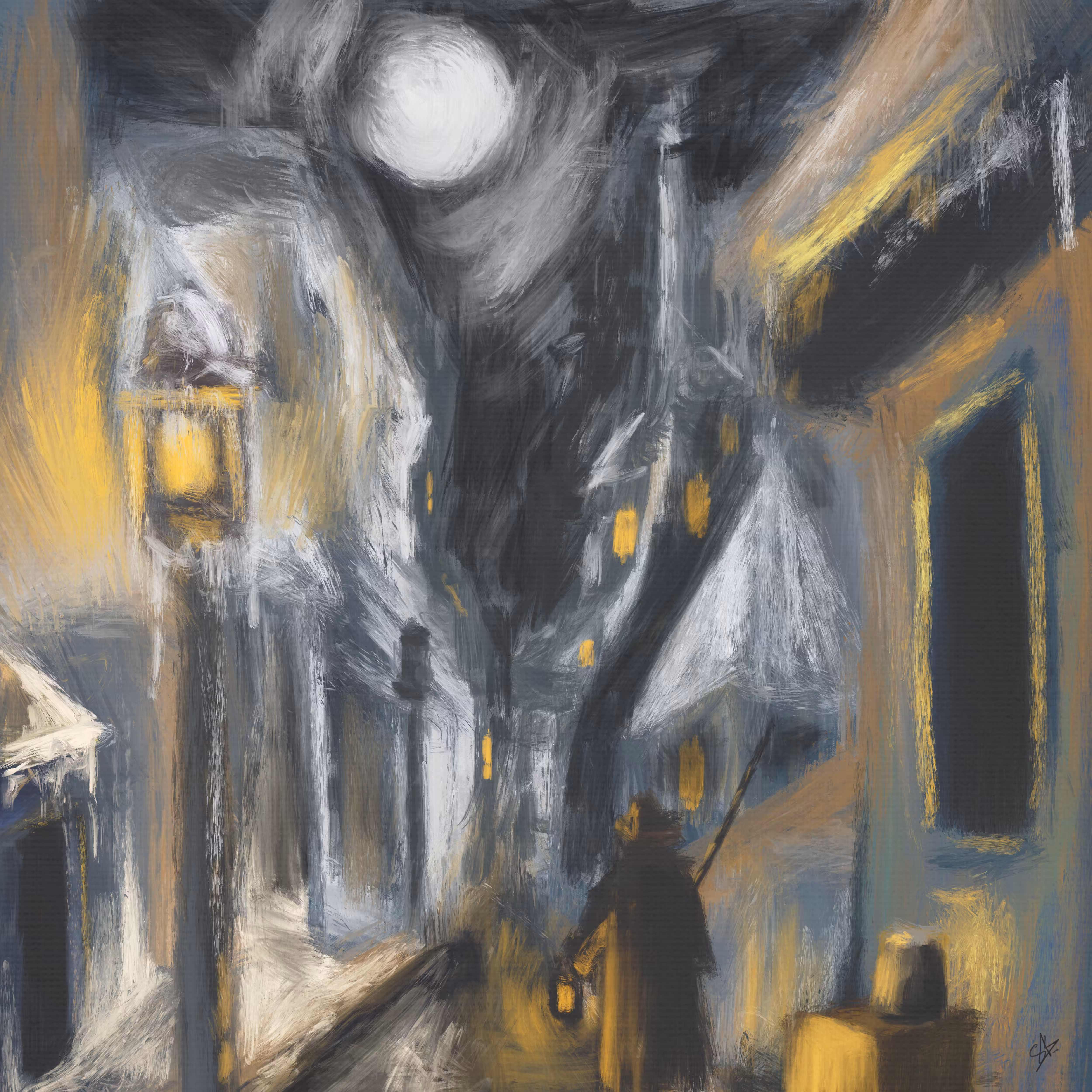 Lamplighter On a Winter's Night