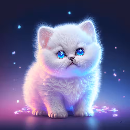 Neon Cute Pets: Blue-eyed Miracle