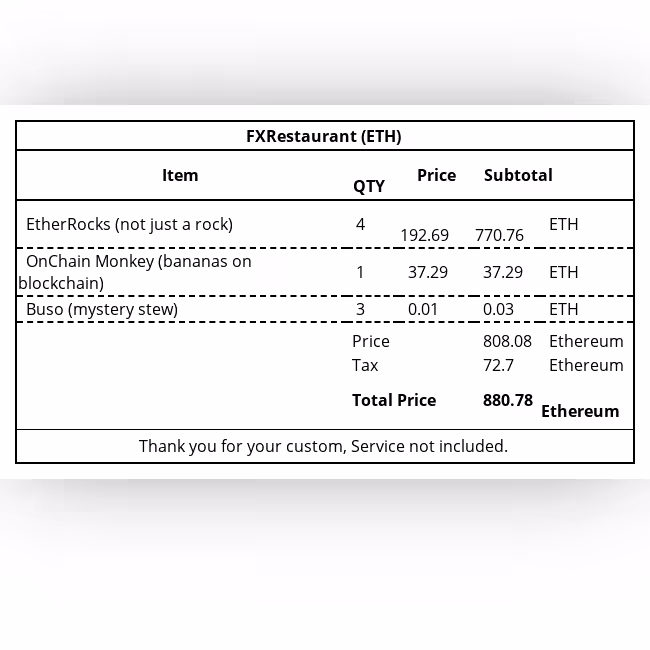 fxRestaurant (ETH) #1