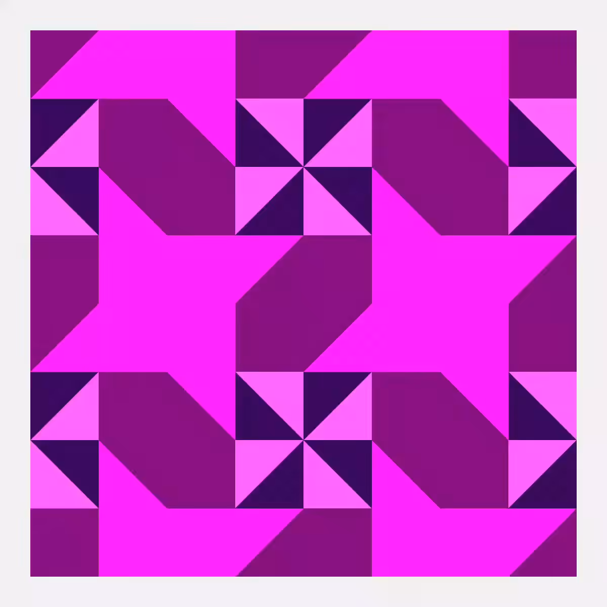 Truchet Étoilé - Violet