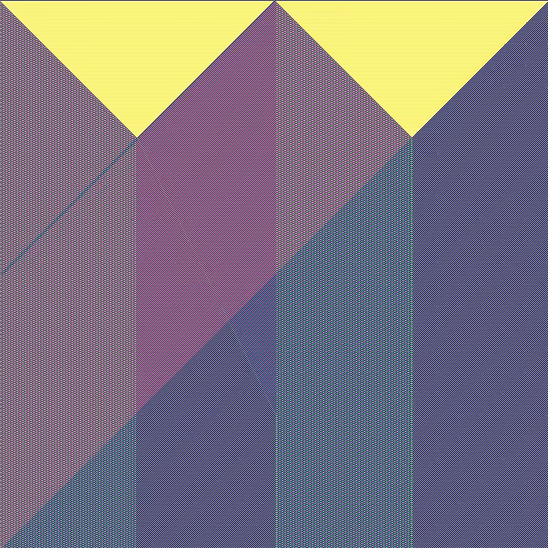 RGB Elementary Cellular Automaton #303