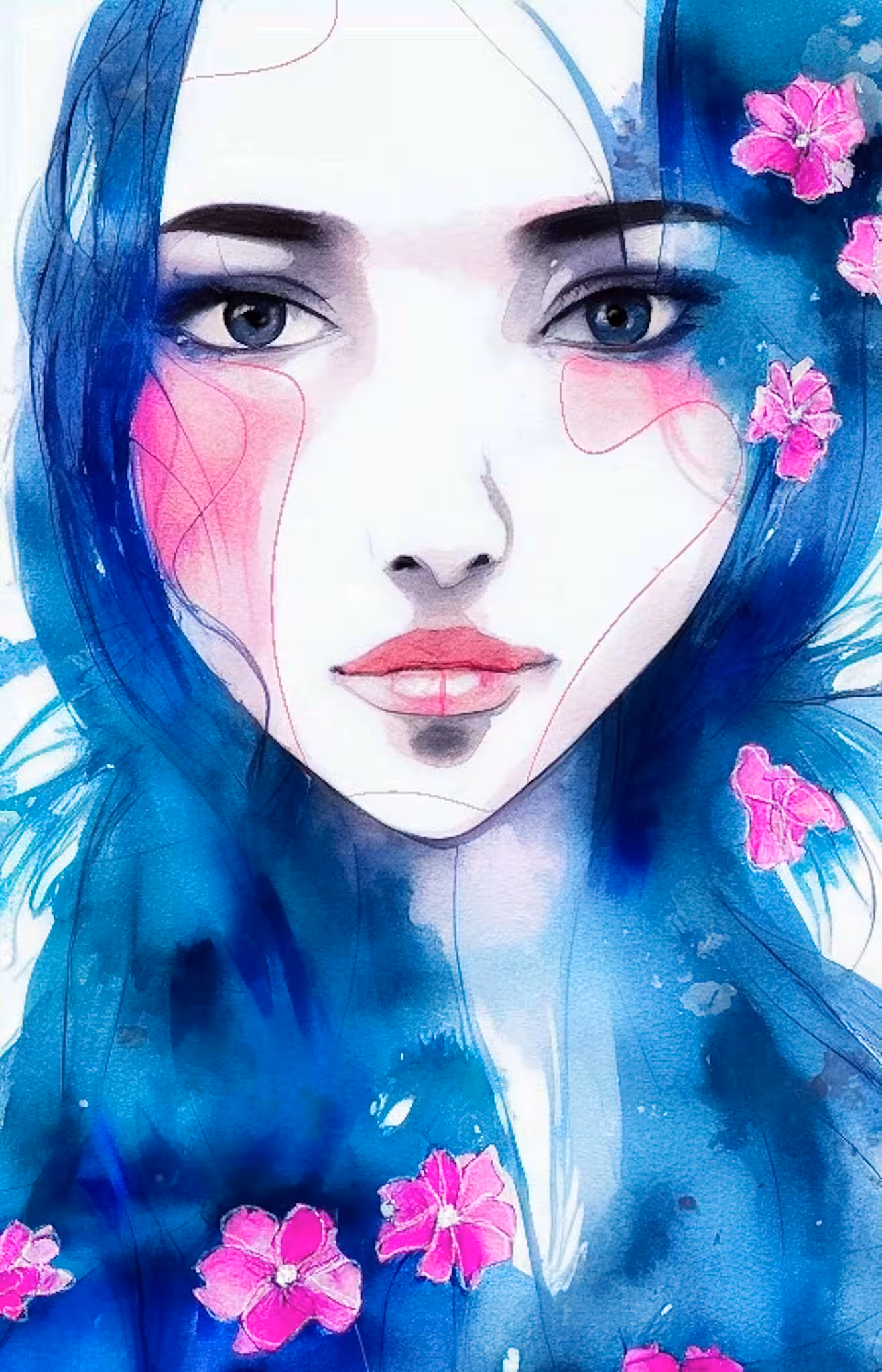 blue face #1