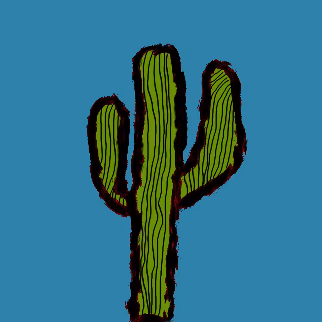 Crypto Cactus (Light Blue