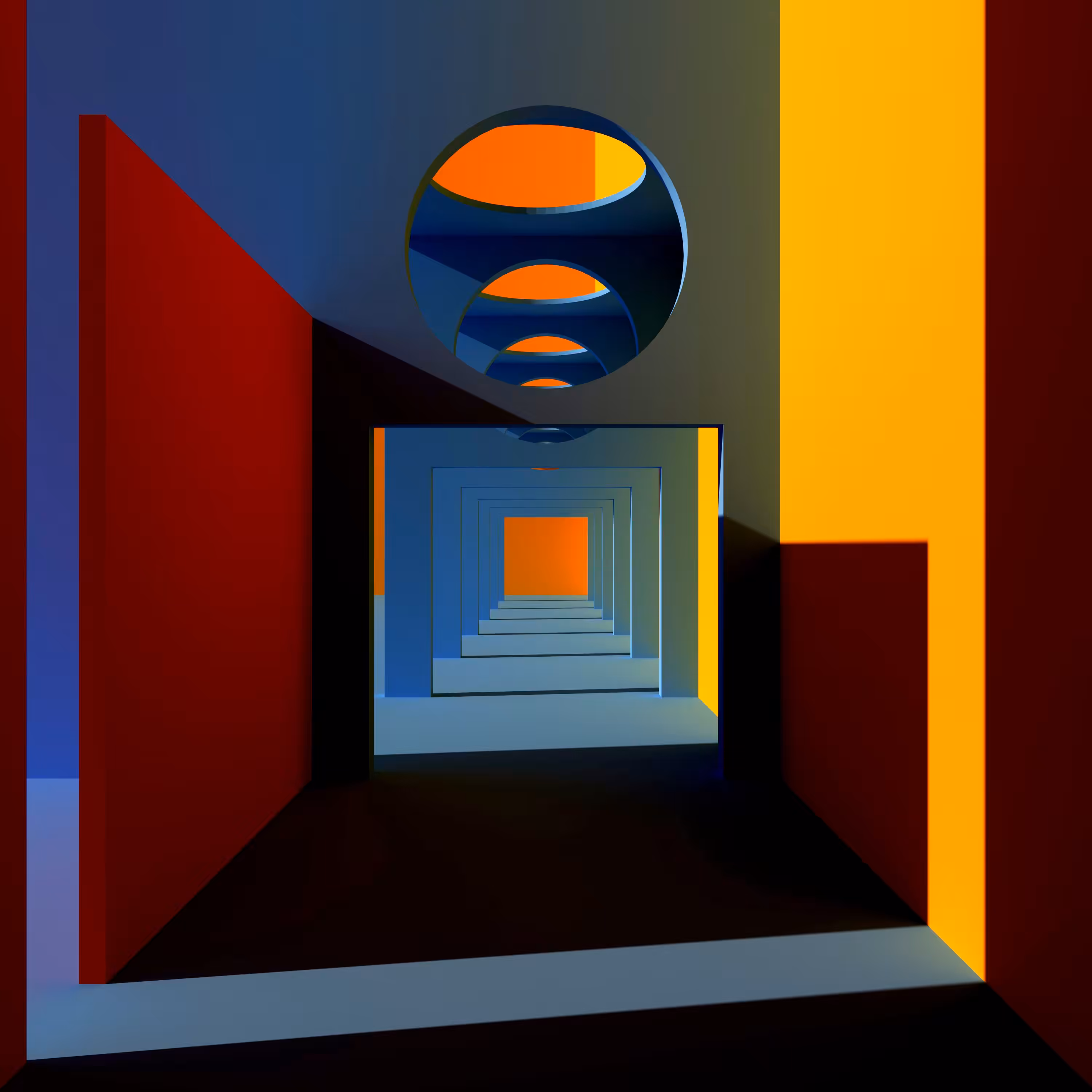Corridor's shadows