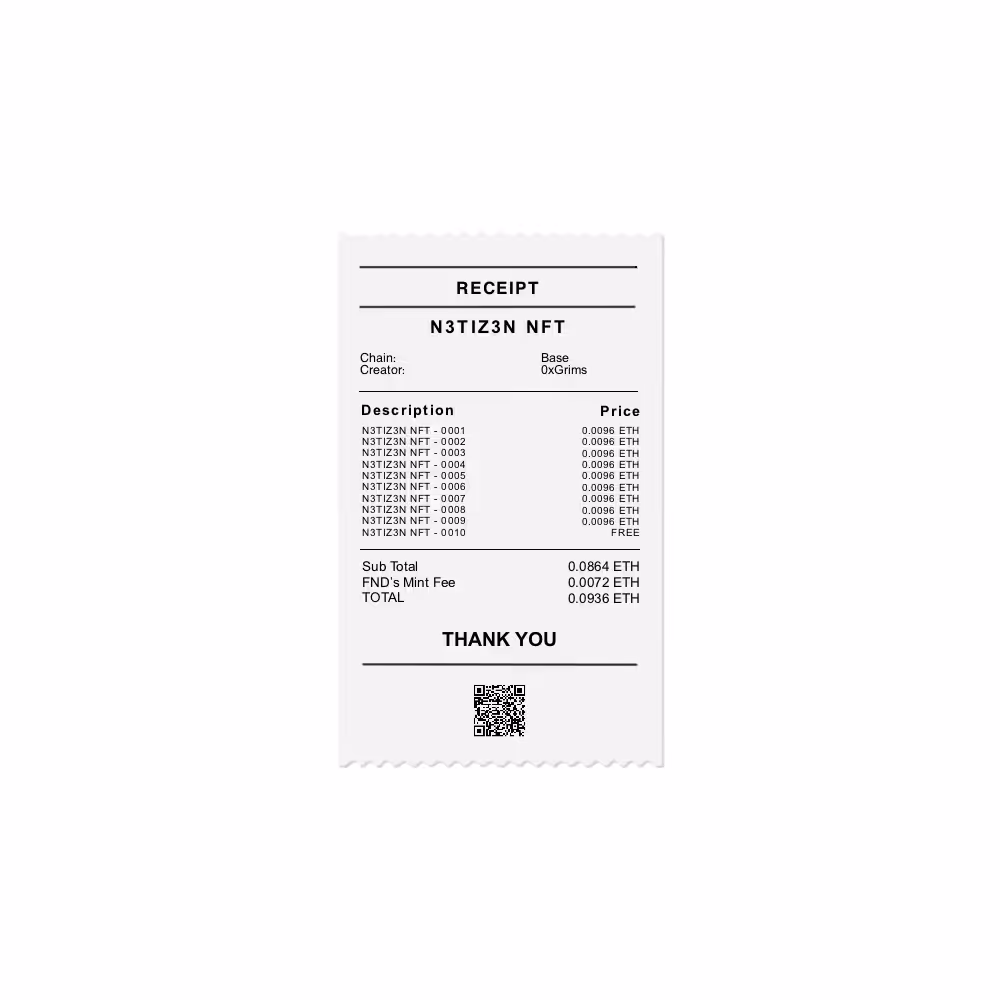 Rodeo post #325: This is your max mint receipt.