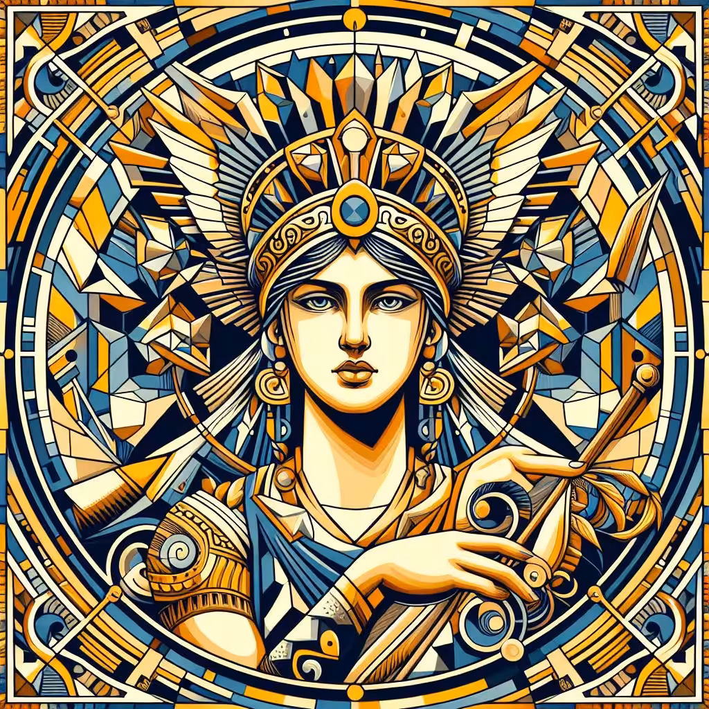 Geometric Divinity: Athena #1