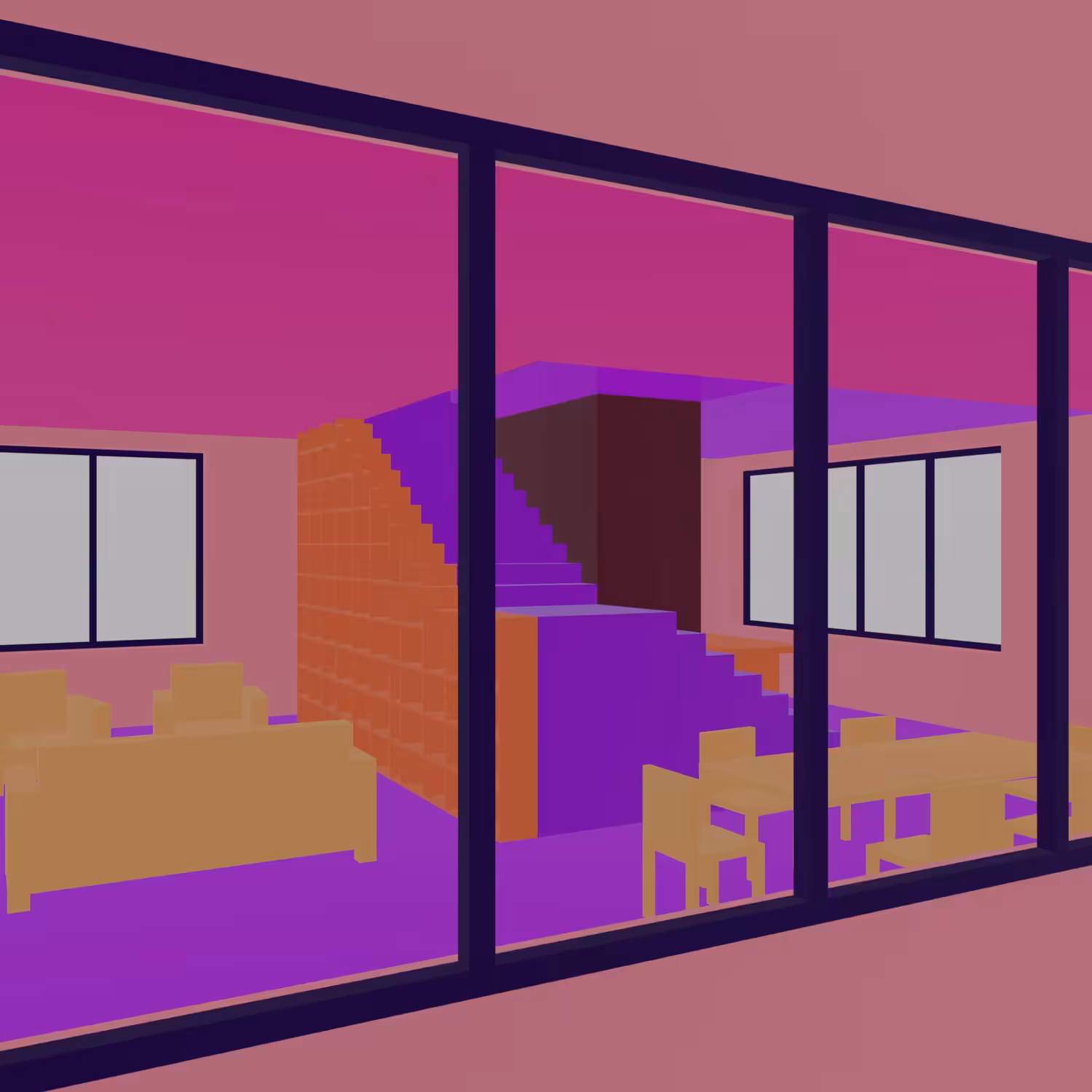 NFT House #1 - Perspective View