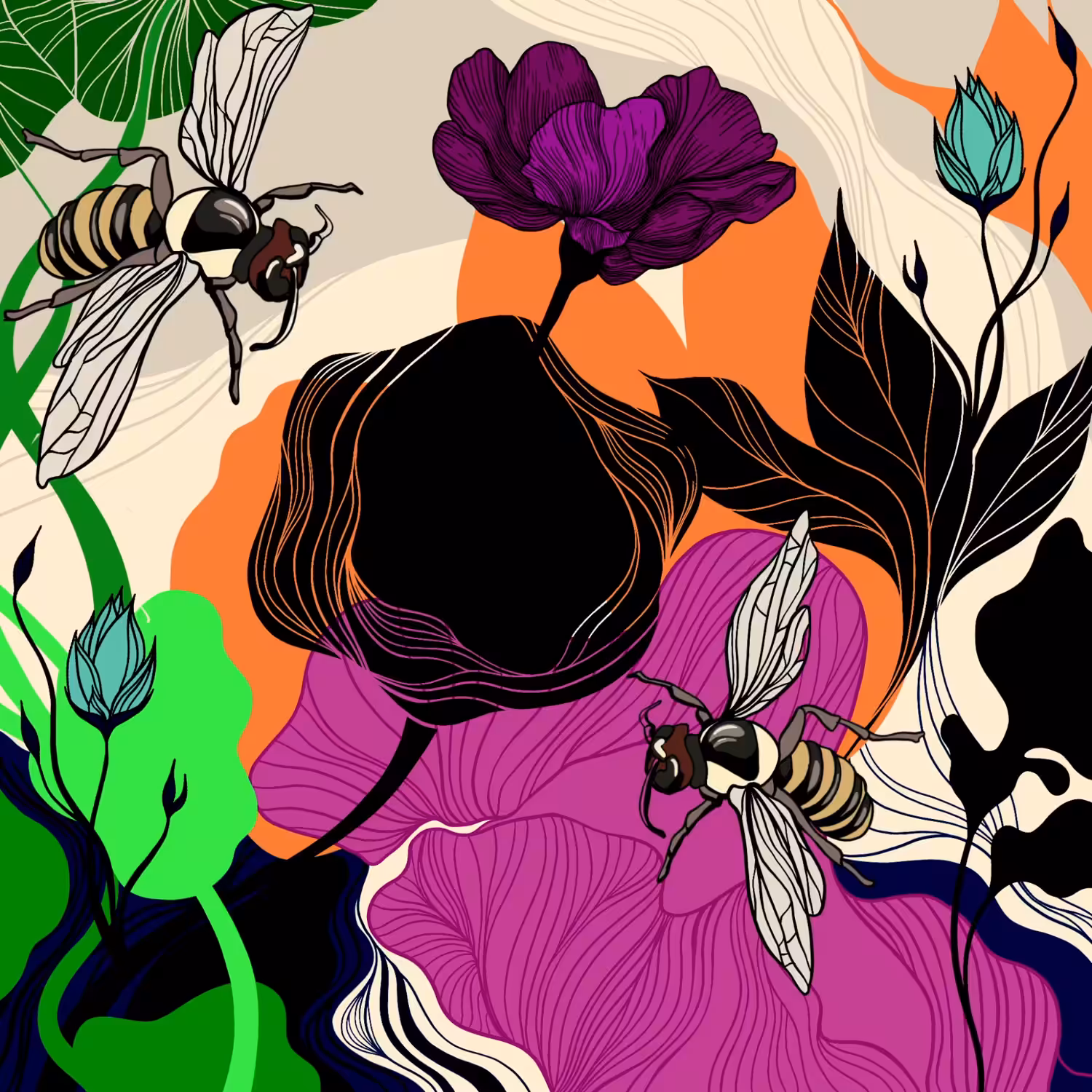 The Black Flowers