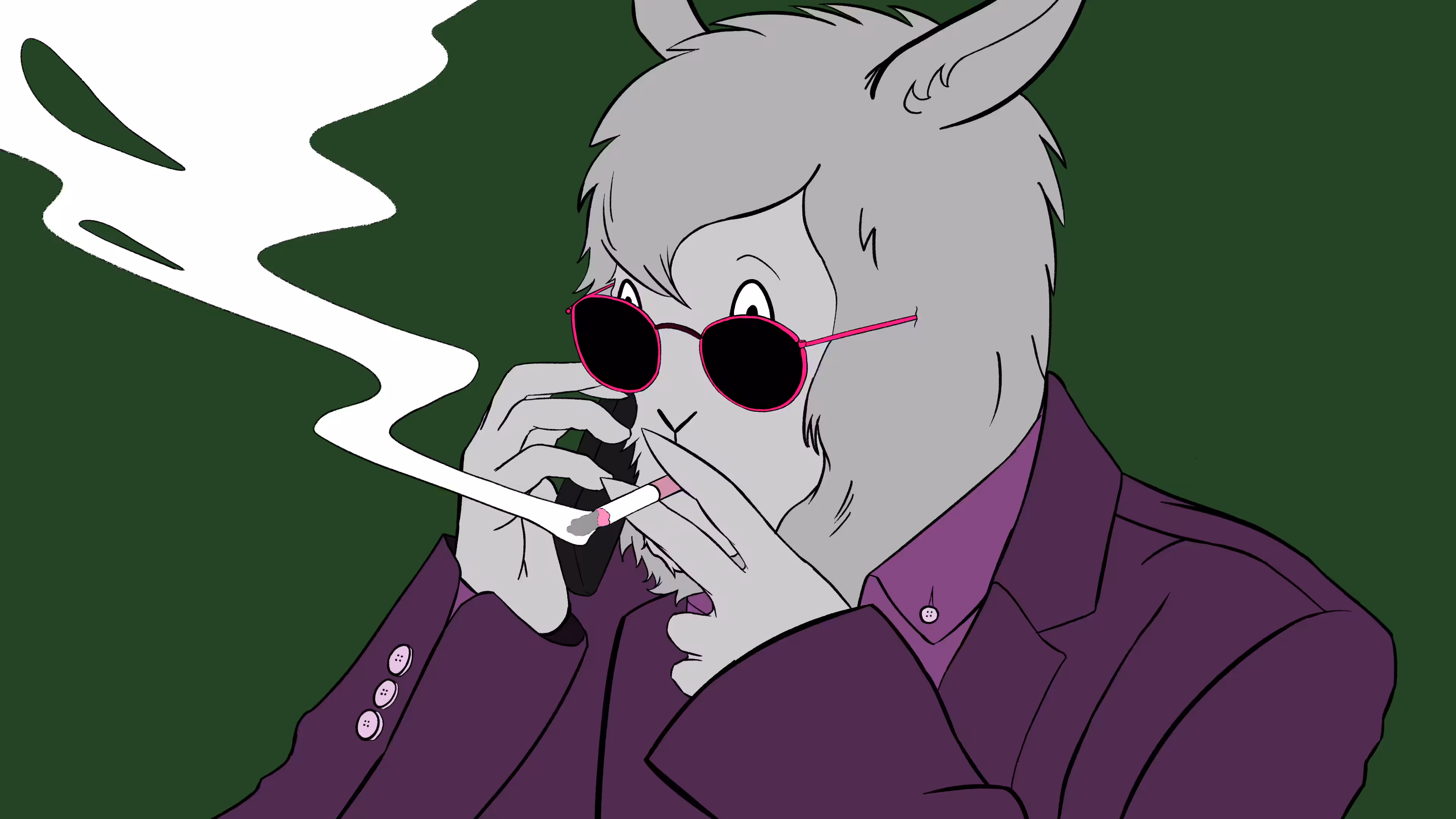 Smoking Llama