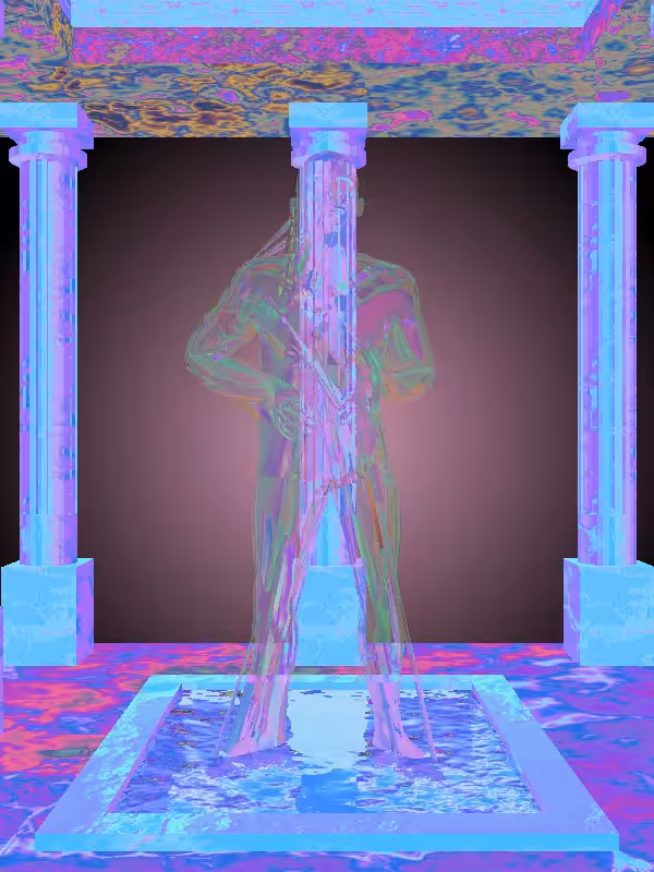 HeavenComputer: The Fading Old Green-Golden Goblet Man #4060