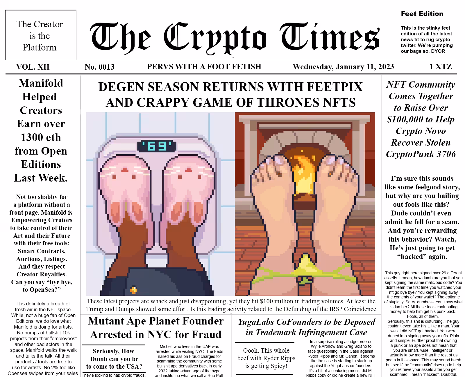 The Crypto Times 0013 - Degen Season Returns