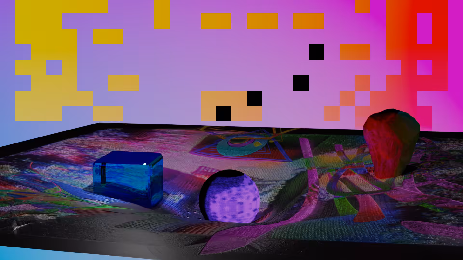 Accidental Pixels #7 "Once Crisp Thought on a Bed of Abstraction"