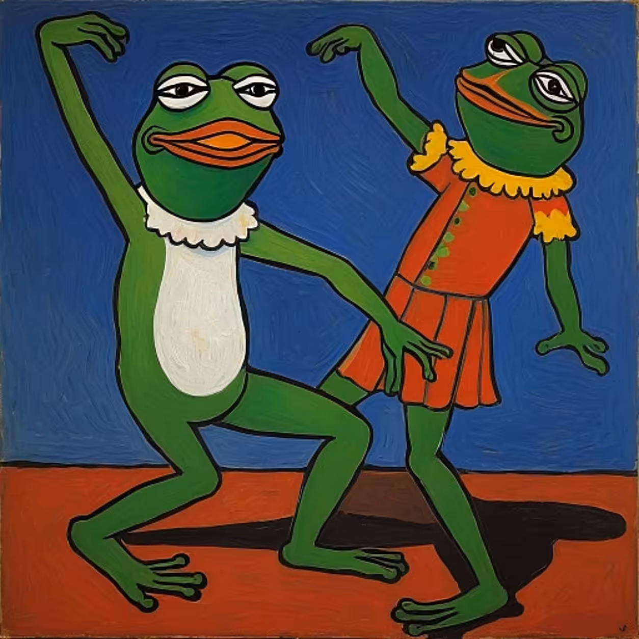 Pepe dancing with her