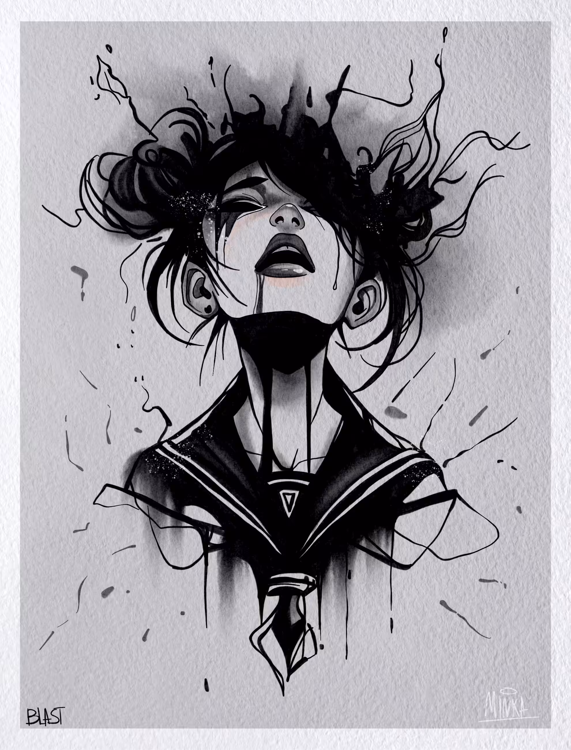 INKTOBER 25: BLAST