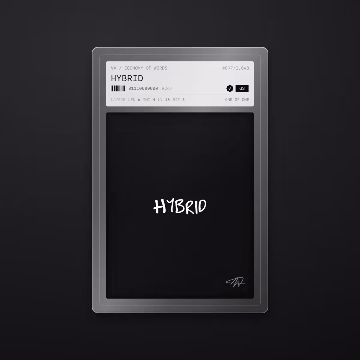 Economy of Words: HYBRID · #897