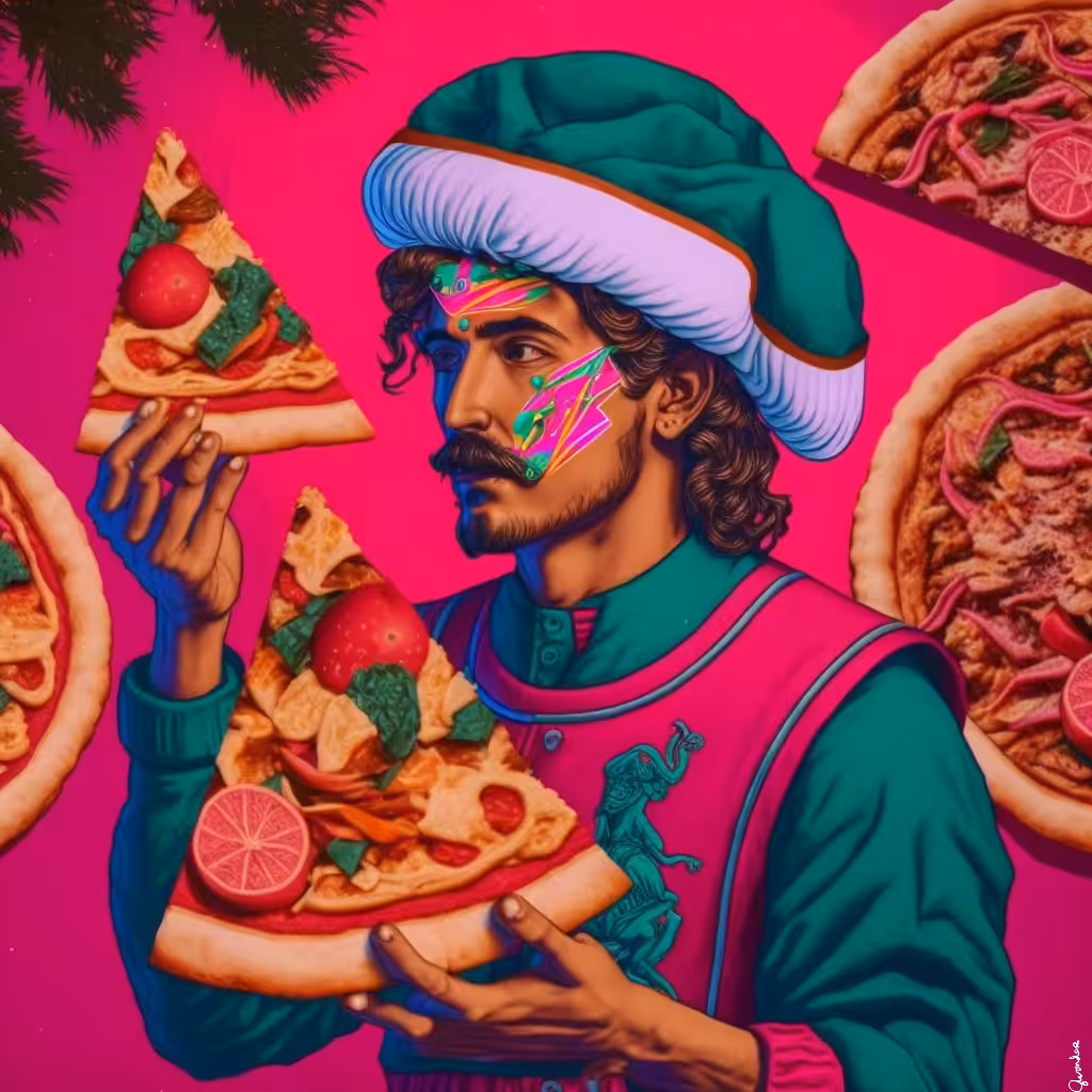 90s pizza xmas party