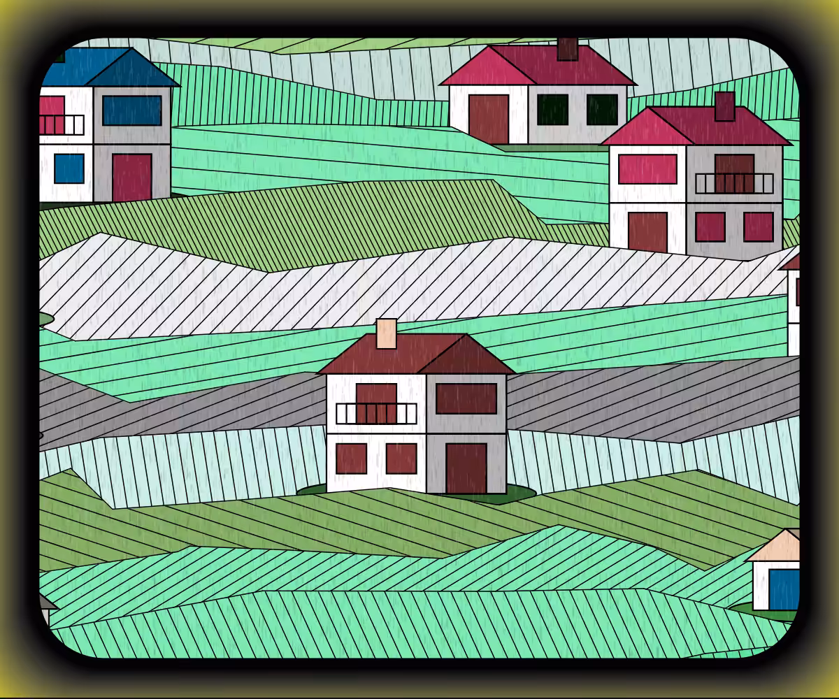 Rainy village #24