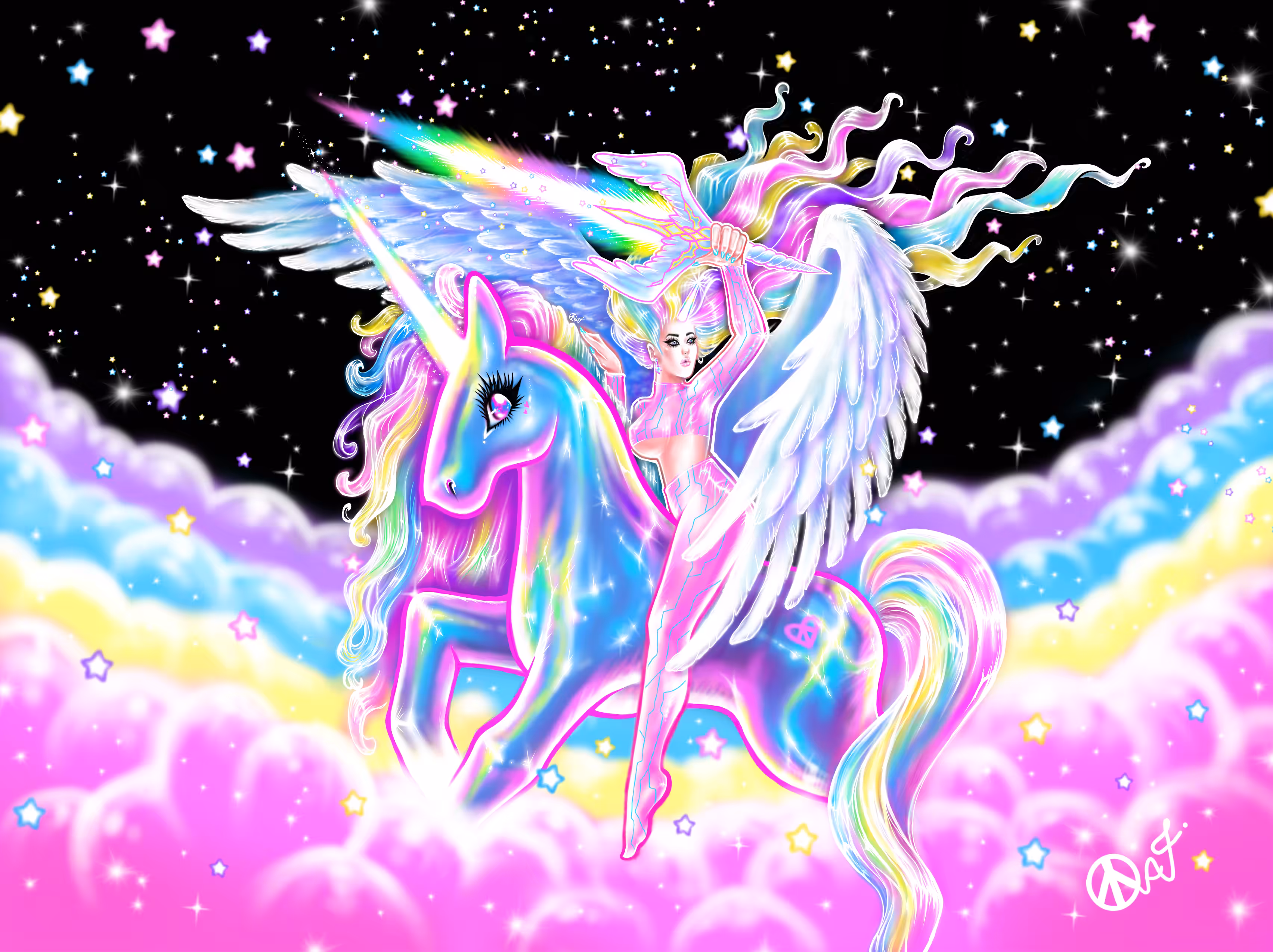 Lady Rainbow Unicorn