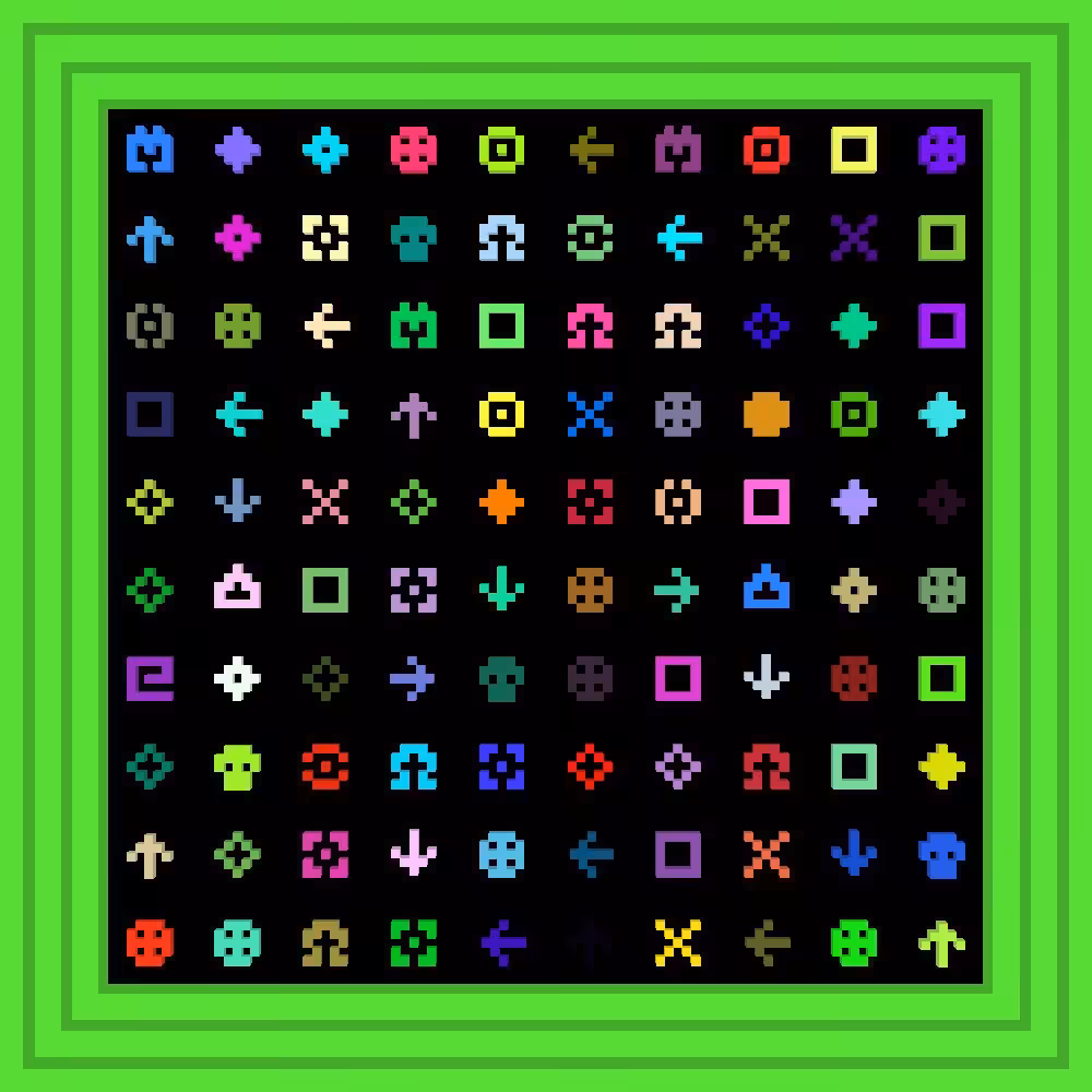 One ring to rule them all, one ring to find them, One ring to bring them all, and in the darkness bind them; In the Land of Mordor where the shadows lie. :: Procedural Symbols #340/1000