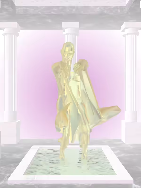 HeavenComputer: The Fading Undying Green-Golden Goblet Woman #5160