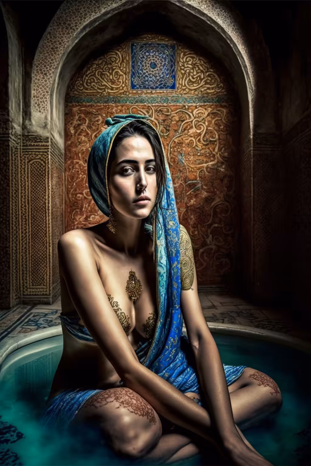 ɦα૨εლ voyeur series ♡ steamy confines of the hamam