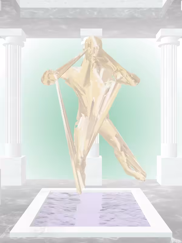 HeavenComputer: The Treading Water Real Gold Man #7103