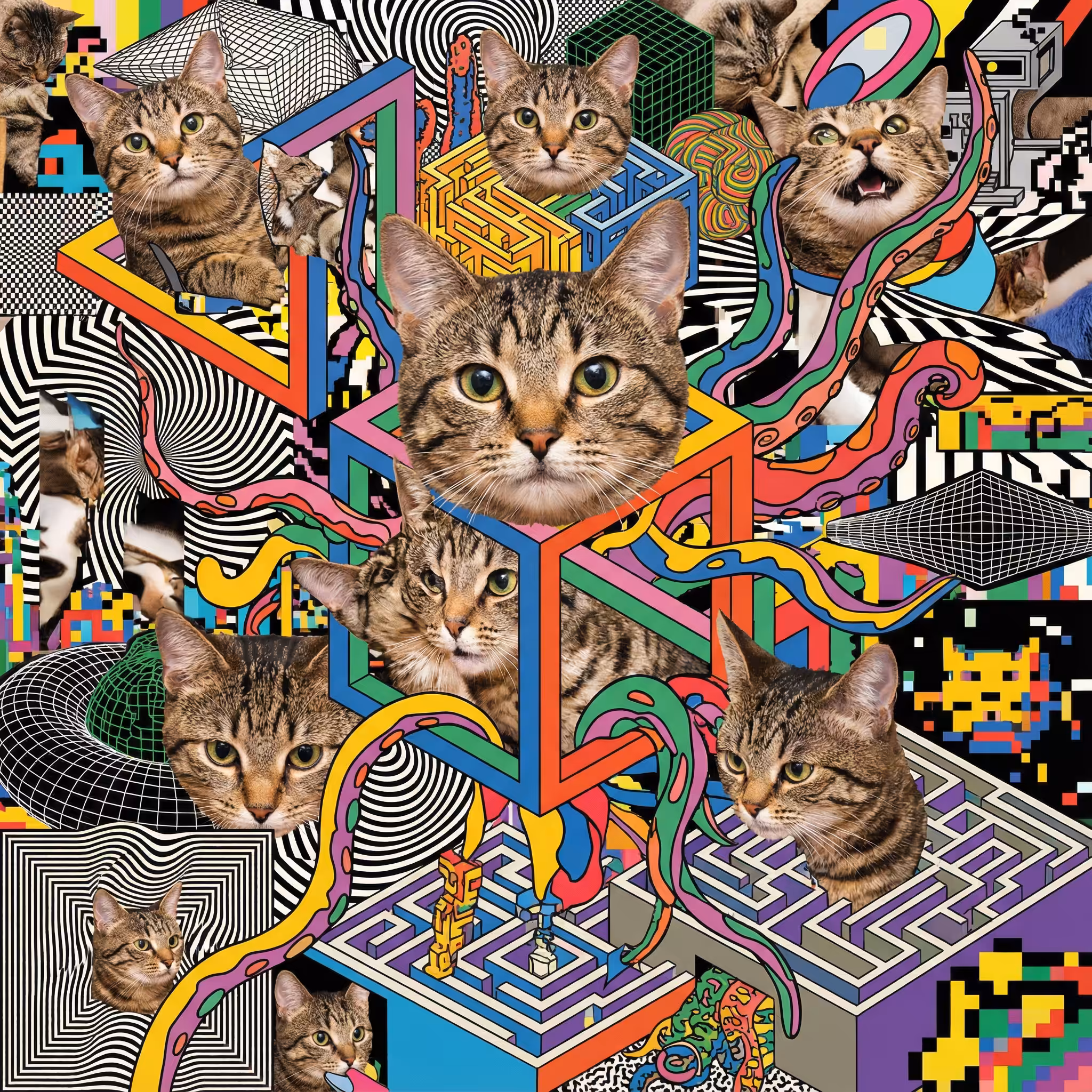 abstract cats #67