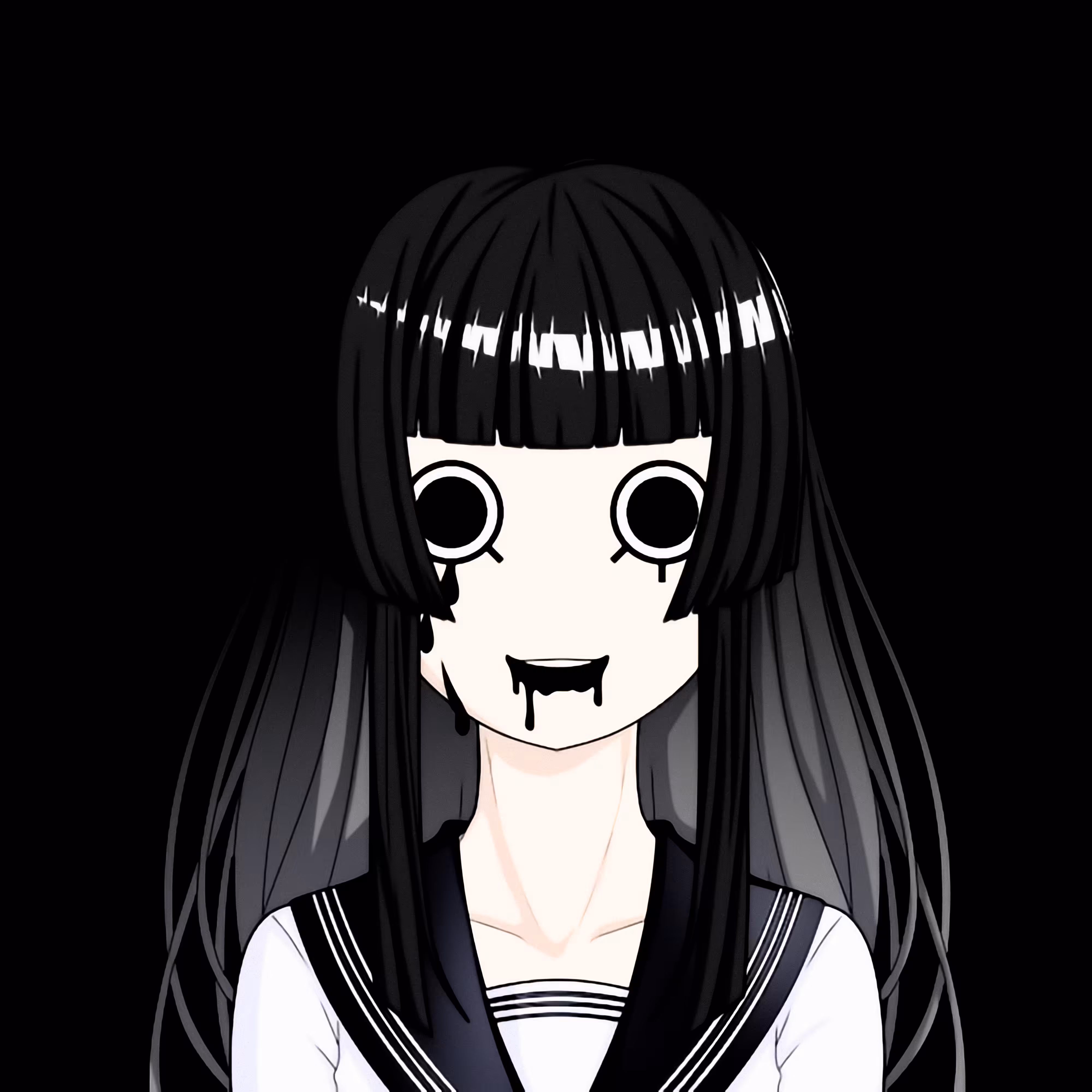 The smile of the Dark Ghost girl