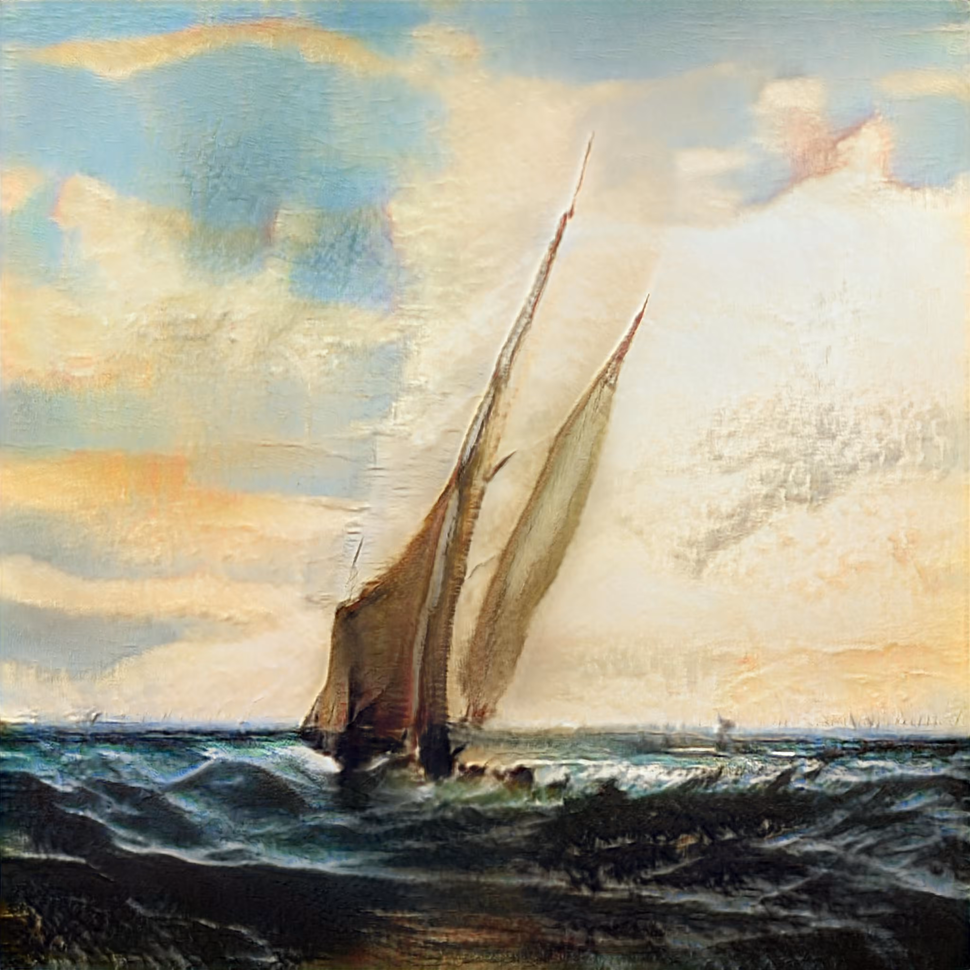 AI imagined painting of the sea #20