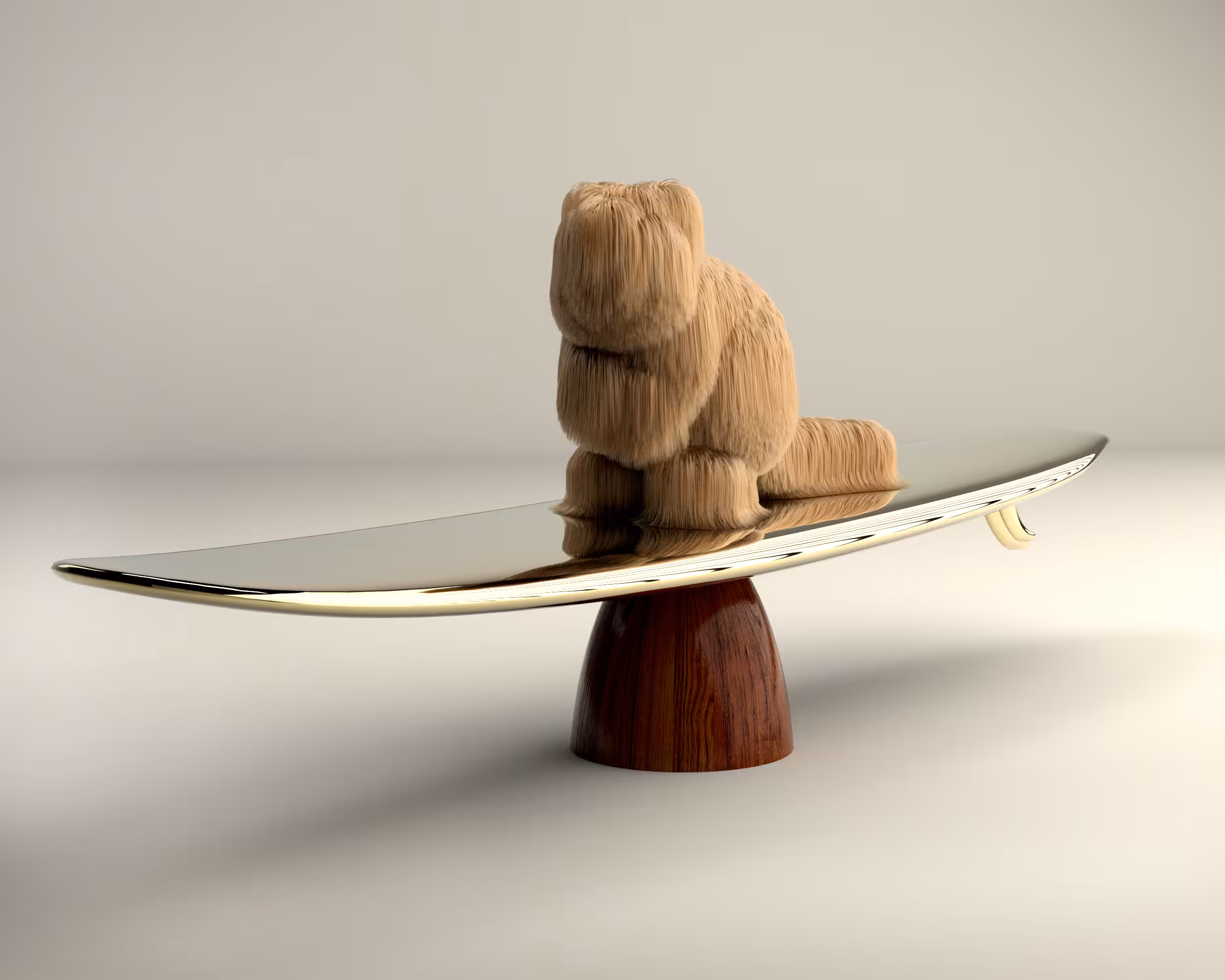 Baby Yeti Surfer