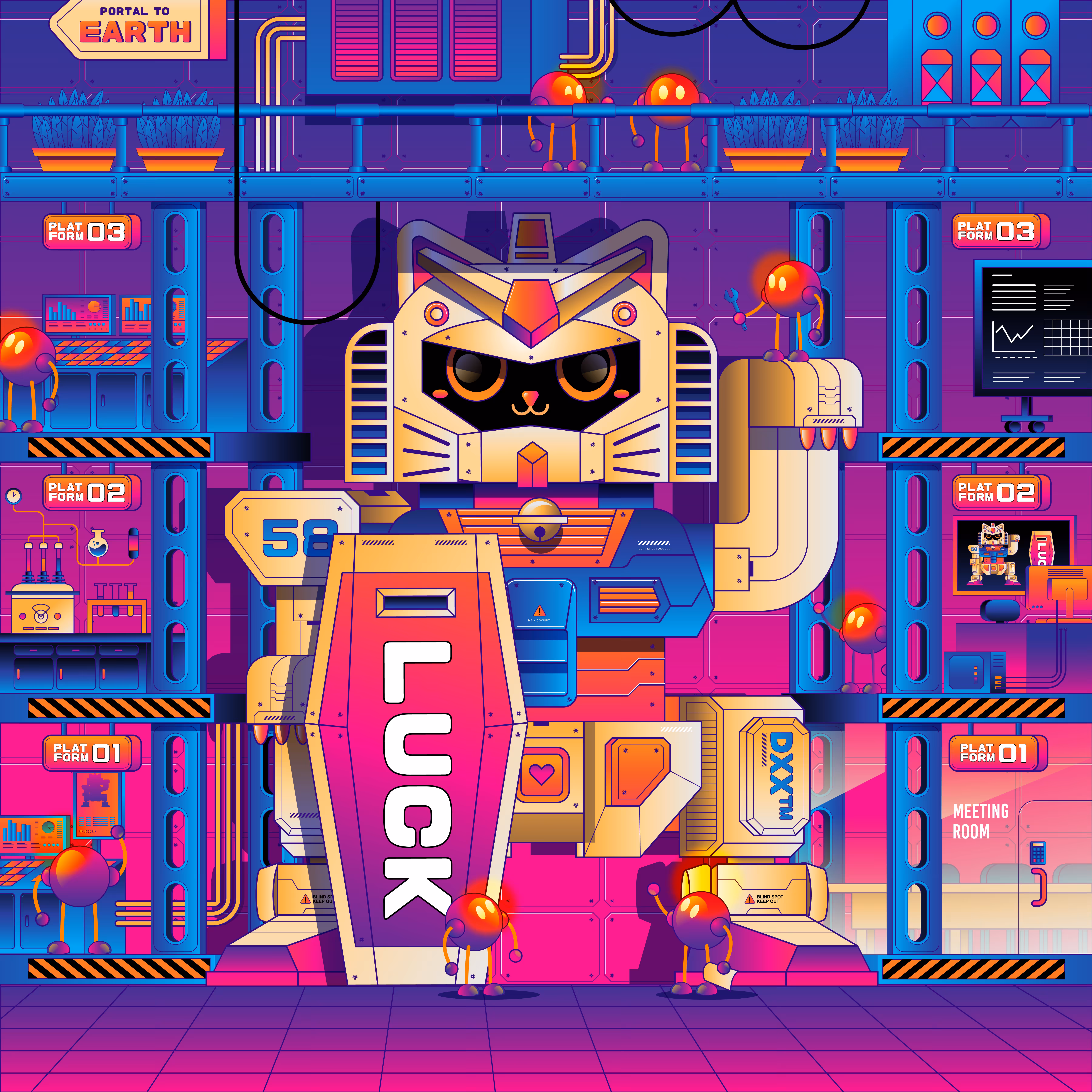 Giant Purrr Machine
