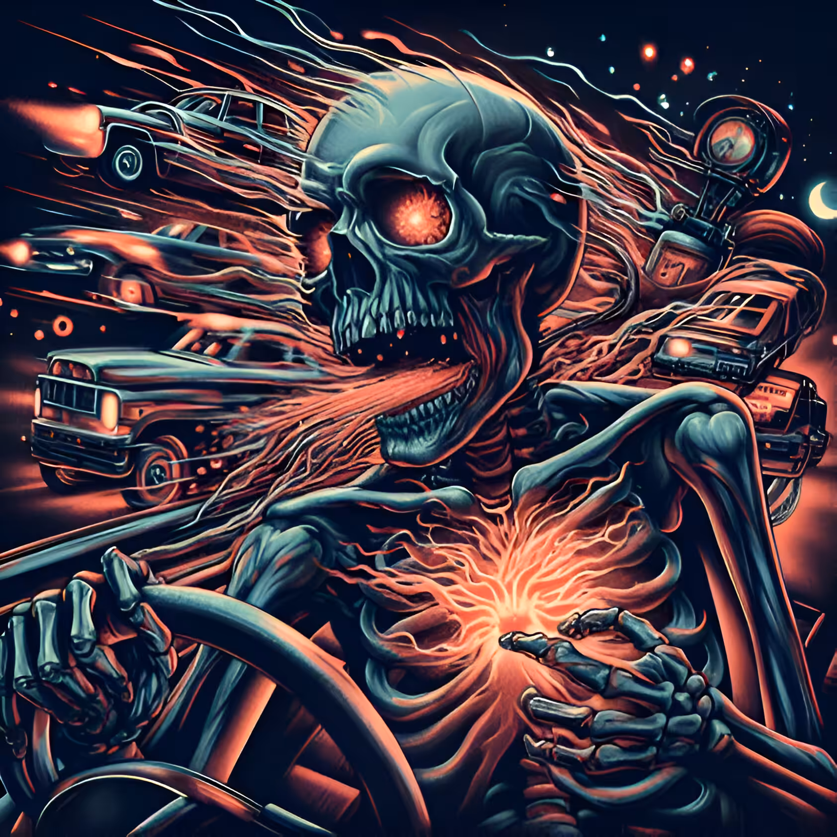 Skeleton nitro skull