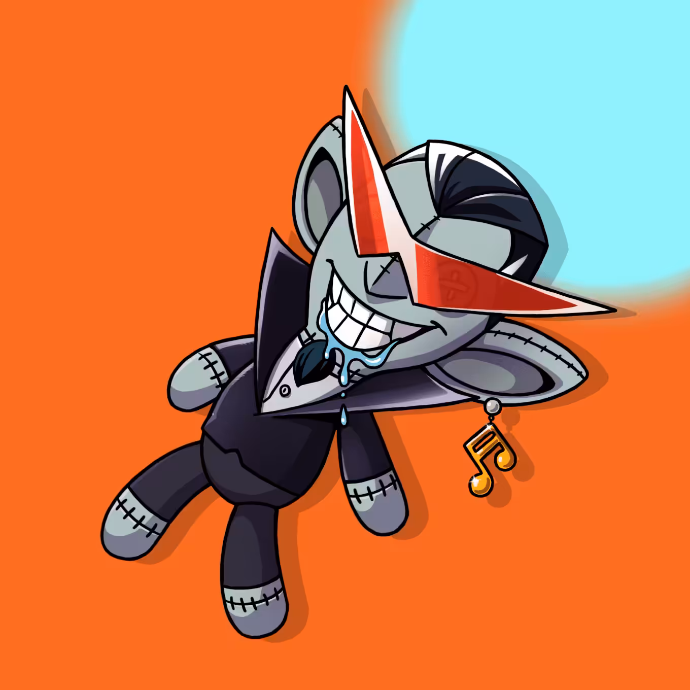 #3412 Sneaky Vampire Teddy
