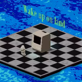 wake up on LANd