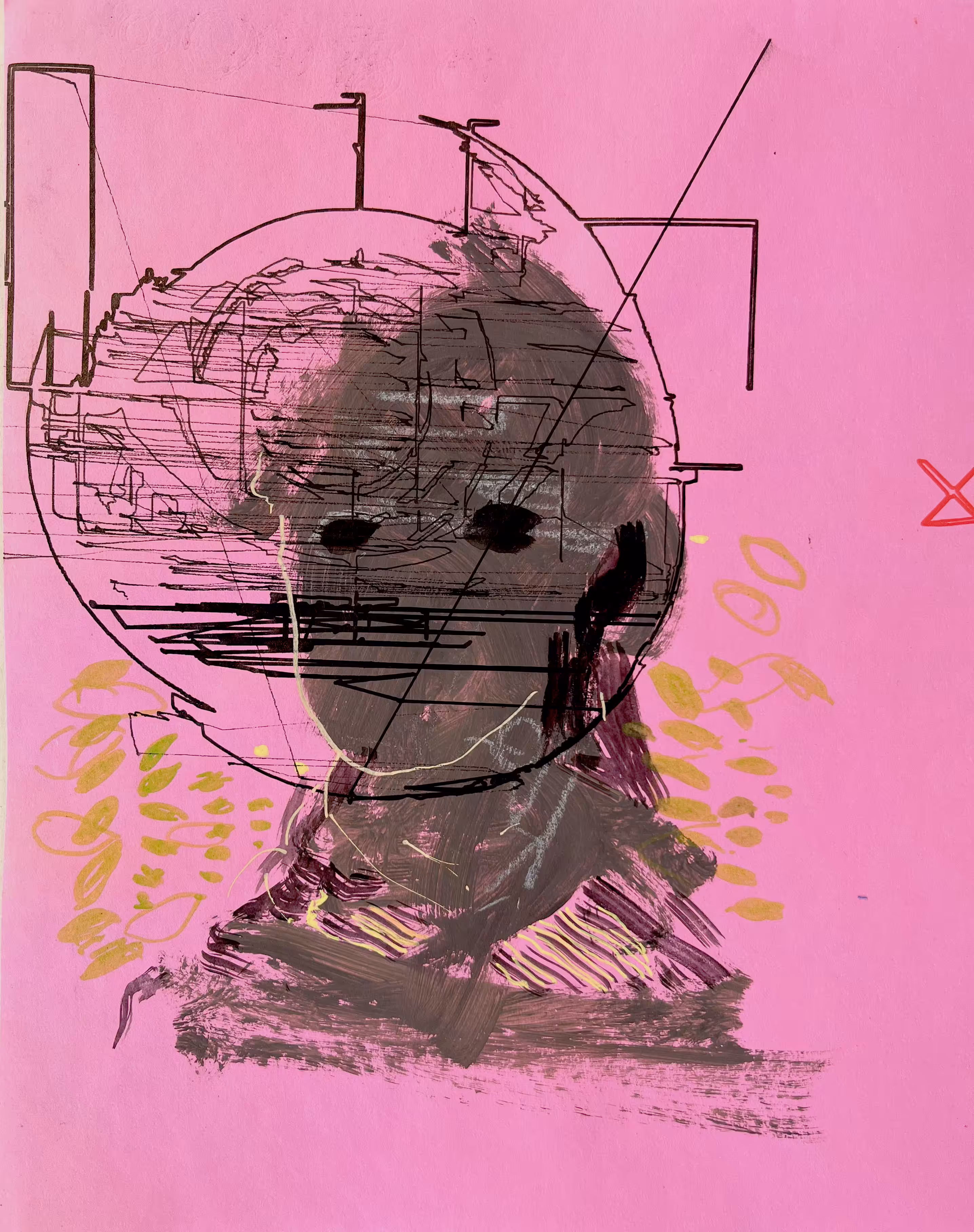 Black Void Gaze Person