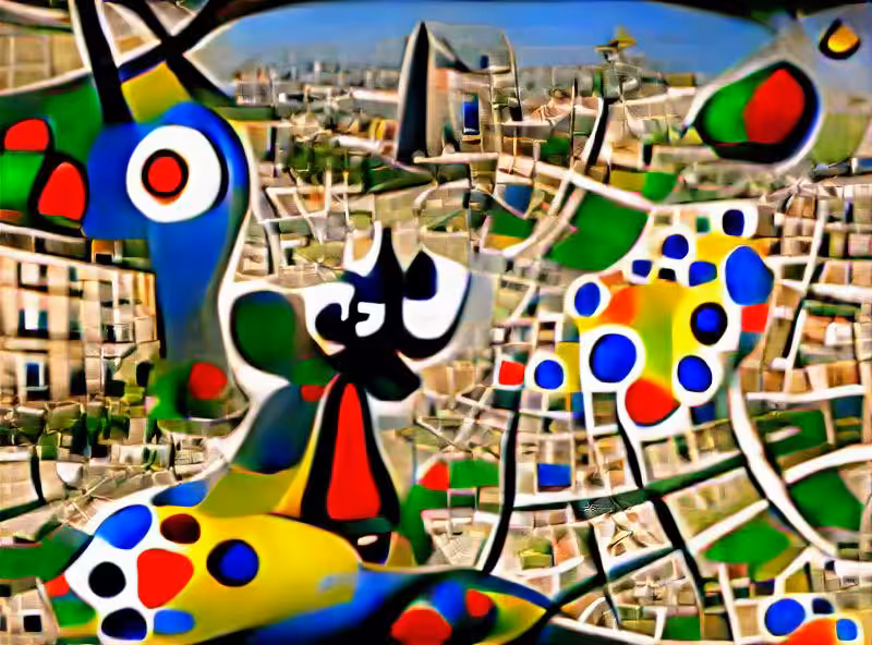 Abraham's First Works: Joan Miro paints Barcelona