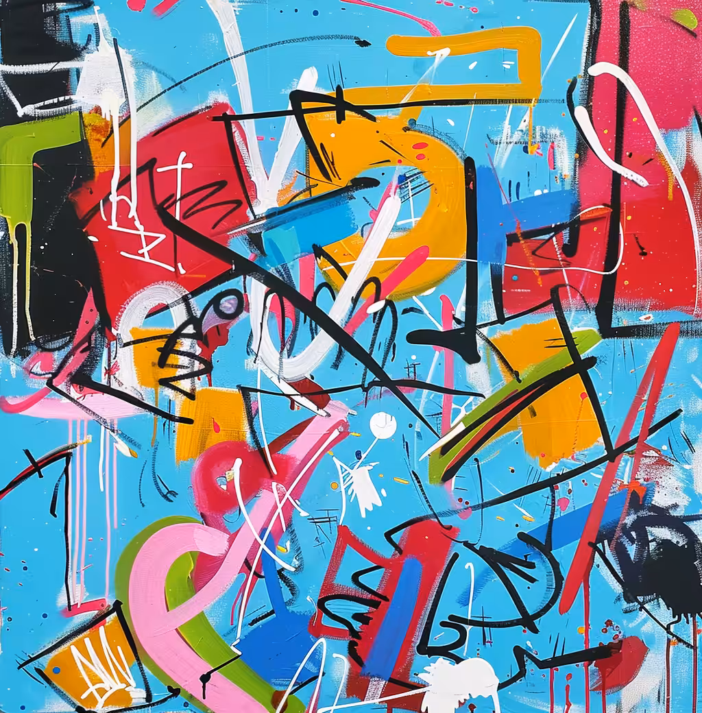 Street Art: Blue sky