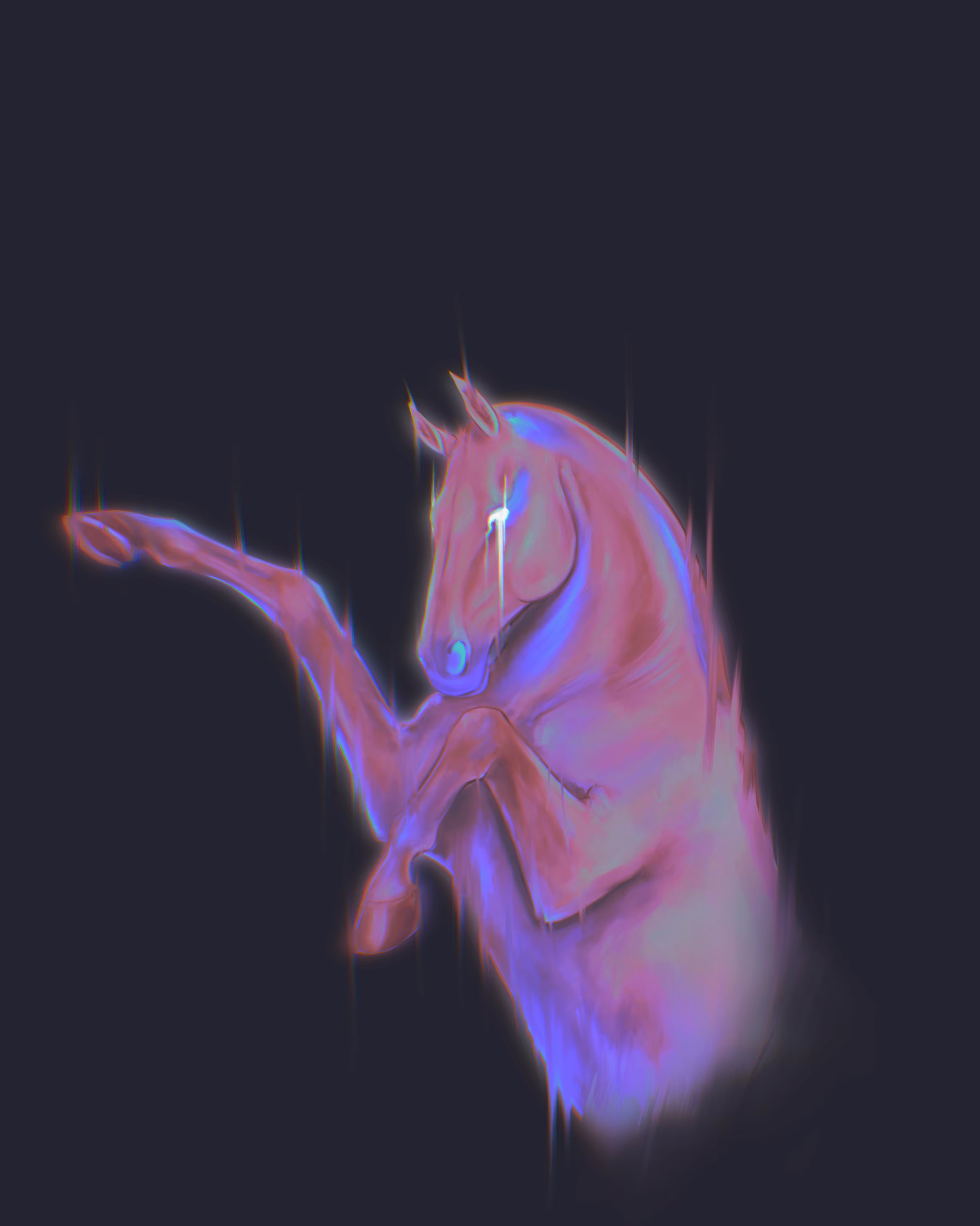 Silhouette horse