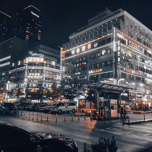 The night in Korea