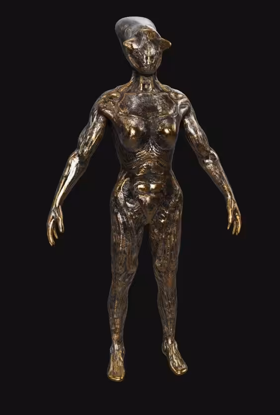 Alien Figurine - Bronze Edition