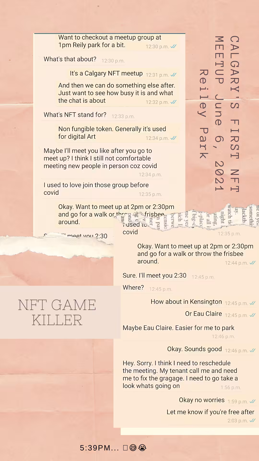 NFT MEETUP - GAME KILLER / DATE KILLER