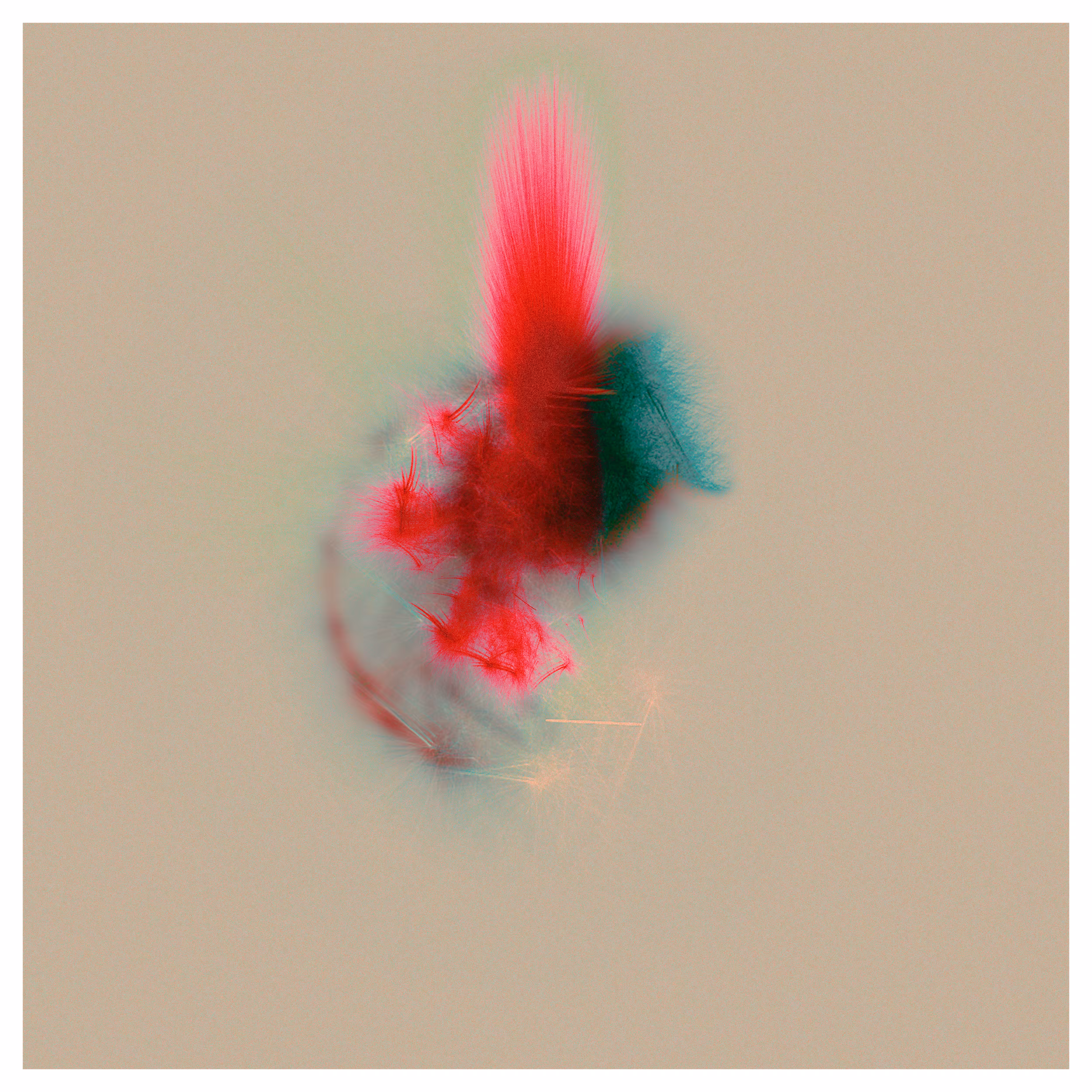 Collection: Generative Diopter | Name: iii. Little rooster seahorseback riding, I guess or Divine Flamenca seahorseback riding, I guess.
