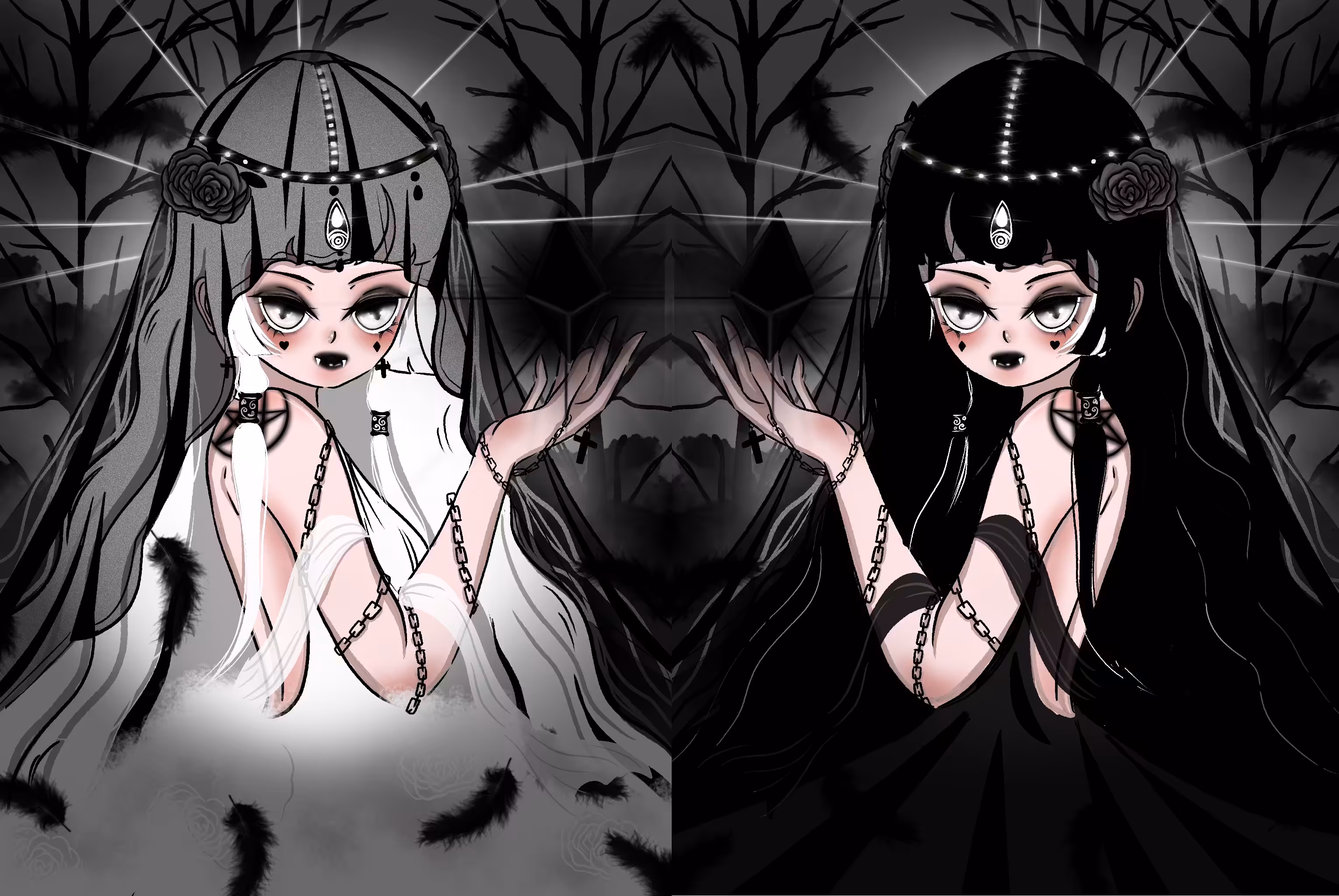 Black Lady and White Lady