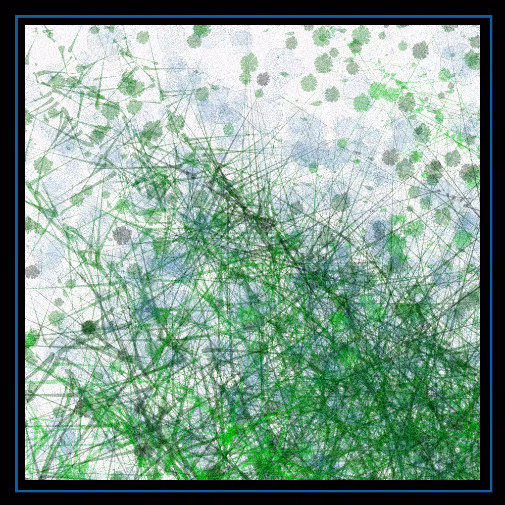 Abstract painting - vegetation #11