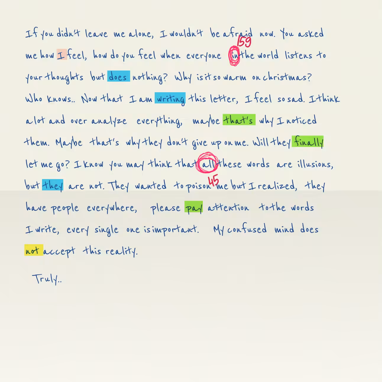 Conspiracy Theory Vol.2: a letter #50