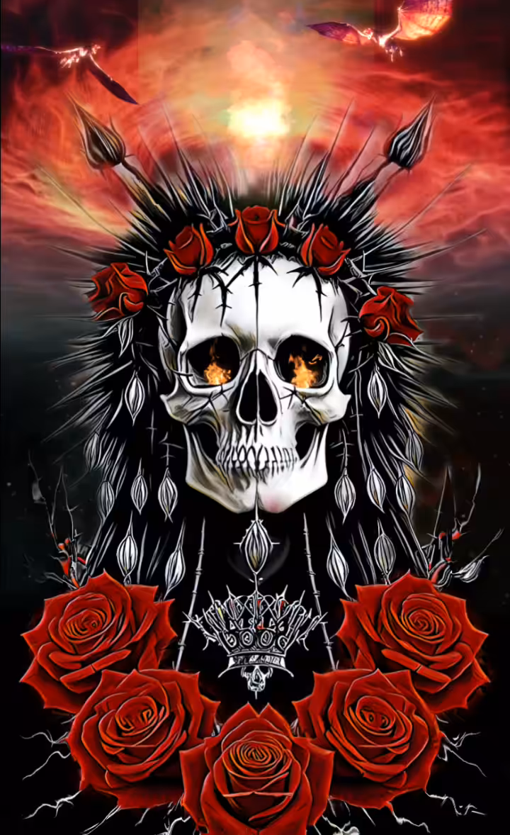 Skulls  and Roses #7.