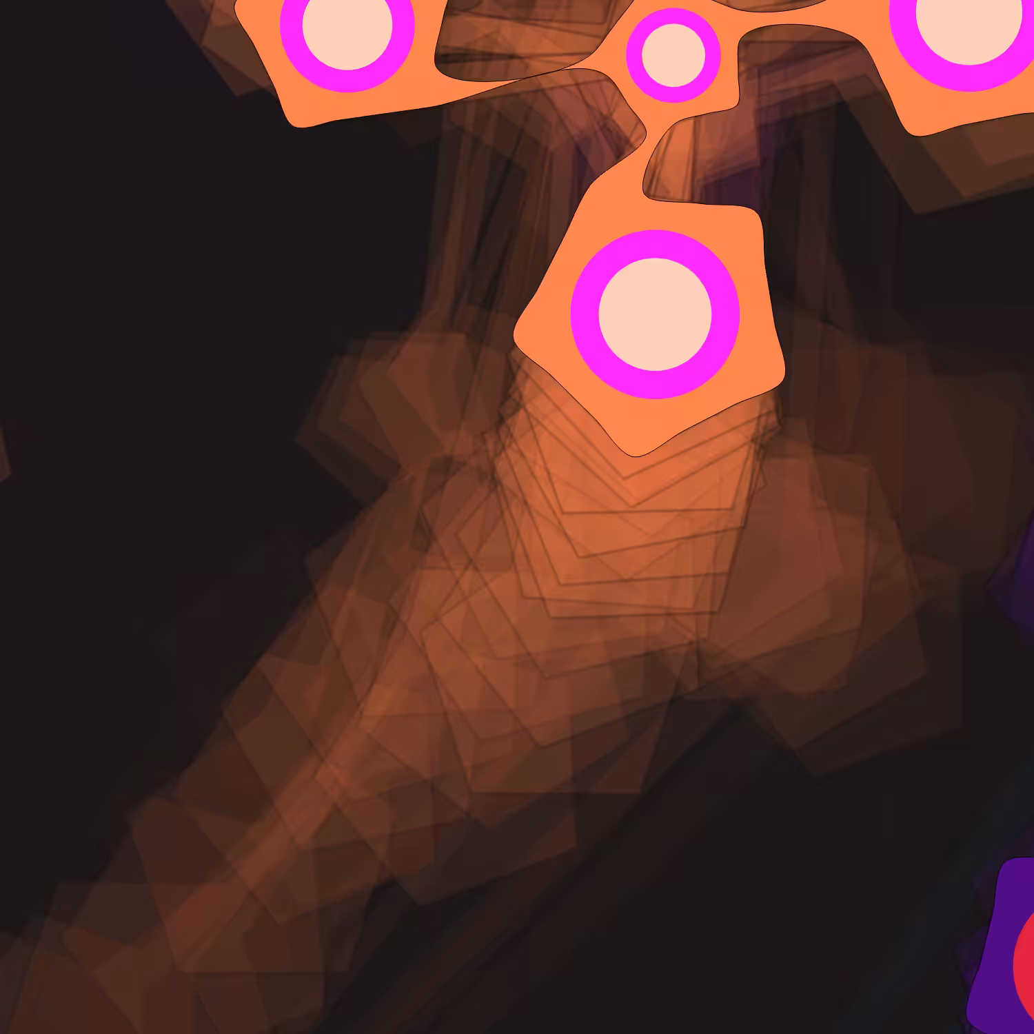 Geometric colorful shapes #7