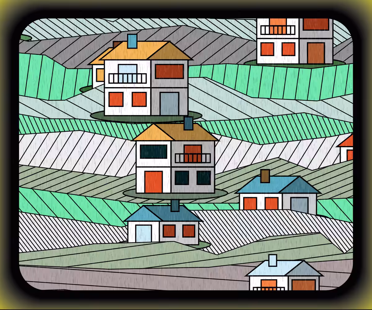 Rainy village #18