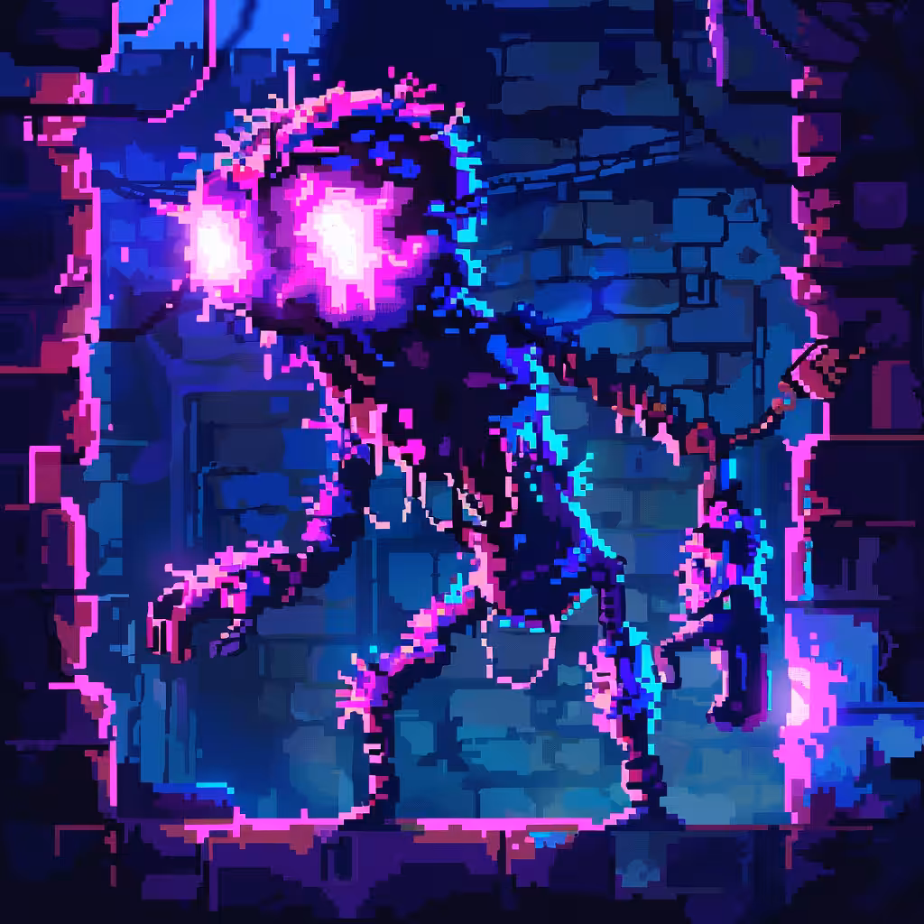 Neon Lamp Monsters on Base #3