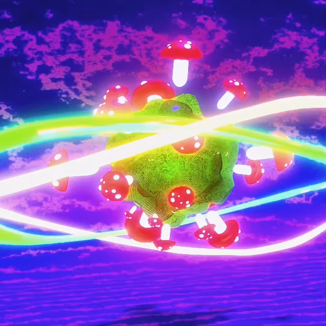 SPACE FRACTALS: MUSHROOM PLANET